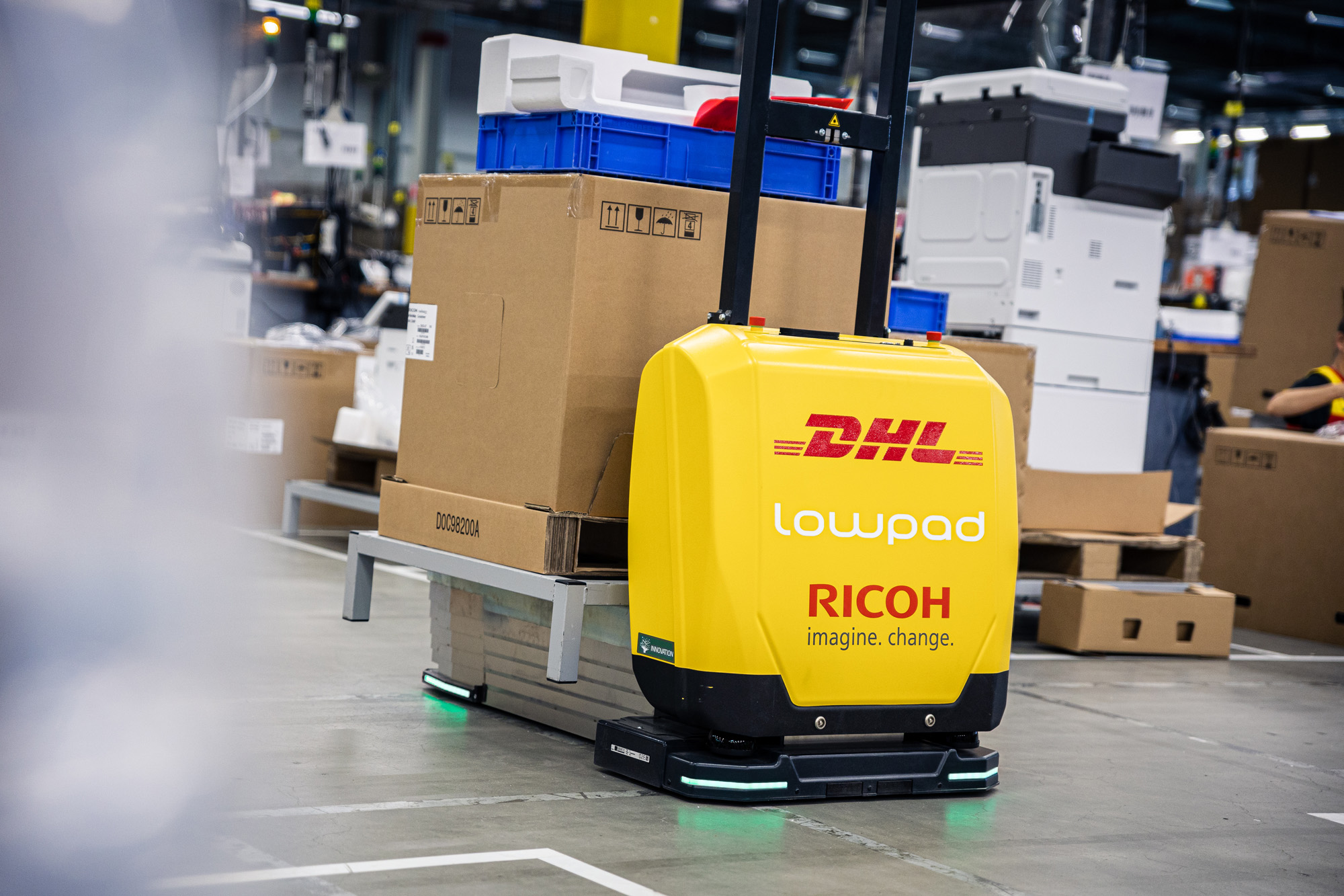 DHL mobile robots AMRs by Lowpad